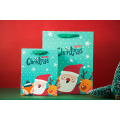 Custom Christmas Shopping Packing Paper Gift Bag